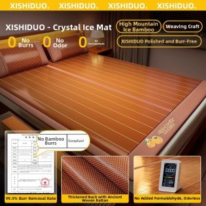Foldable Summer Bamboo Ice Silk Double-sided Mat