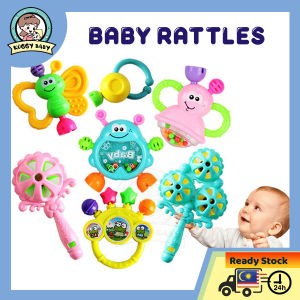 KOGGY Newborn Baby Rattle Shaking Bell Toys Playset for Infant Baby Teether Toys Early Learning Education Toy Bayi Mainan Soft Rubber Playset Baby Rattle Hanging Toys For Newborn Teether Infant Baby Toys Early Learning Education Toy