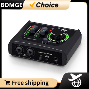 BOMGE Mini 2 Channel USB Audio Interface: A Game-Changer for Guitarists & Podcasters