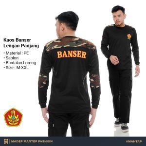 Kaos BANSER Loreng Lengan Panjang Kaos Banser Lengan Panjang Banser Doreng Nasional Terbaru MMF