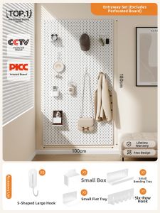 BEIQIVI | Hole Plate No-Drill Magnetic Storage Shelf