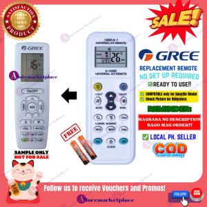 GREE AIRCON Remote Replacement [**Mag Basa B4 Umorder**] Ready to USE Universal for GREE AC Remote Control GREE INVERTER NON-INVERTER GREE WINDOW TYPE SPLIT TYPE AIRCON REMOTE