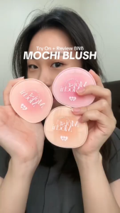 BNB Barenbliss Moist Mochi Paste Powder Blush | 12H Lasting Color | pH Changing Cream Blush On