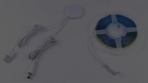 Đèn LED COB USB Có Cảm Biến Rung Chạm Hai Lần Độ Sáng Cao 320 Đèn LED/m Dùng Làm Đèn Nền Cho Bàn Trang Điểm Gương Trang Điểm