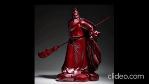 Wooden Carving Ornament (Ebony & Rosewood) Guan Di Shu Yi Heng Dao (Selected)