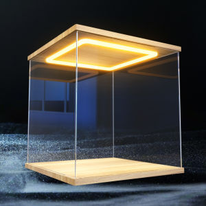 Toy Display Cases Customizable Storage Display Cabinet Acrylic With Lights