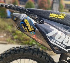 TERBARU KNALPOT NORIFUMI ROCKET 4 COMPETITION CRF 150 KLX 150 DTRACKER 150 WR 155 SUPERMOTO