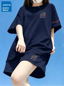 Jeanswest | Bộ Áo T-Shirt Tay Ngắn và Quần Shorts Trẻ Trung