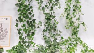 Daun Ivy Gantung Buatan 24 Meter Tanaman Merambat Cocok untuk Hiasan Dinding Rumah Pesta Pernikahan