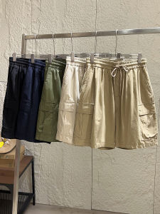 Heavyweight American Style 100% Cotton Summer Mens Loose Fit Casual Shorts Five Pockets Workwear Short Pants Trendy