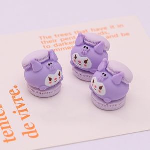 Resin Macaron Cake Simulation Mobile Phone Case Pendant Hair Ties Fashion Jewelry DIY Craft Freshly Baked Trendy Accessories