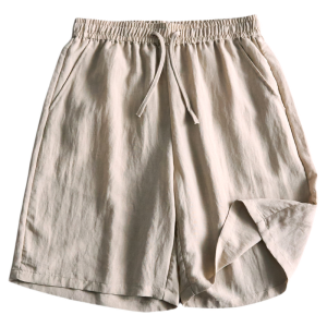 OUMULONG | Quần Short Dài Thoáng Khí Mỏng Đơn Giản