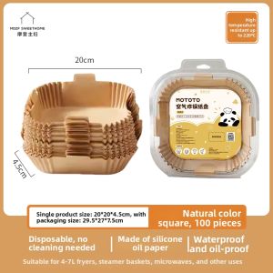 MODERN SWEETHOME | Non-stick Disposable Paper Bowl for Air Fryer and Oven Baking