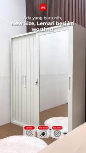 PIRA -  SAXON 160 SSL MWD Lemari Pakaian Besi Sliding / Pintu Geser