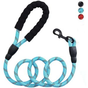 1.2/3M Pet Reflective Leash Nylon Round Leash Explosionproof Punch Leash Dog Walking Round Leash Without Strangulation