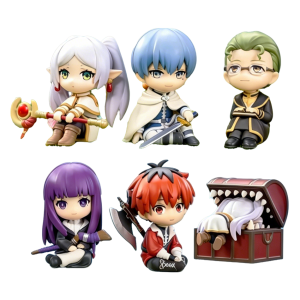 Bandai | New 6pcs/Set Anime Frieren:Beyond Journeys End Anime Figures Frieren Himmel Action Figure Cartoon Ornaments Toy Fans Gift
