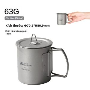 Mobi Garden | Cốc Dã Ngoại Gấp Đựng Bằng Titanium
