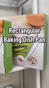 VISHINE Bakeware Rectangular Oblong Baking Dish Oven Dish Plates High Temperature Resistance 1L/1.5L/2.2L/3L w/ Handle