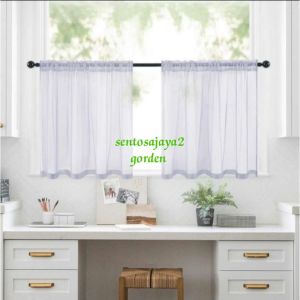 Gorden vitrase pendek serut vitrase etalase