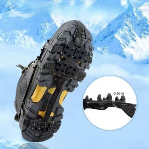 1 Đôi M/L Crampons Chống Trượt Bám Bám Trên Băng 24 Răng Bao Giày Boot Đi Bộ Leo Núi Trên Băng Gai Dây Xích Cho Mùa Đông Hoạt Động Ngoài Trời