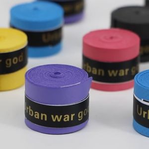 สายรัดจับไม้แบดมินตันมืออาชีพพร้อมที่ดูดซับเหงื่อระบายอากาศได้ Anti-SLIP เทนนิส Handle Wrap เทปพันกันลื่น ผ้าพันด้ามไม้แบด เทปพันด้ามจับไม้แบดมินตัน