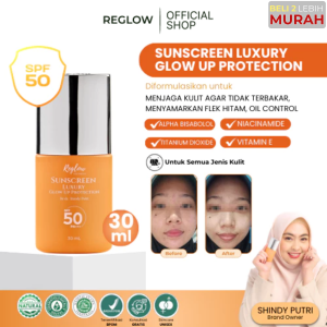 Reglow Skincare Sunscreen Tabir Surya Sunblock Wajah SPF 50 PA++ Glowing BPOM