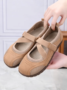 Women Fashion Mesh DollOn TrendMallShoes Office Flat Shoes walking Daily LoaferFootwear Girl Slipon