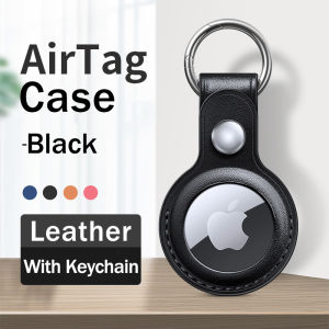 Leather Case For Apple AirTag Locator Tracker Air Tag With Keychain Anti-lost Cover Protective Casing Airtags Holder Top Sale