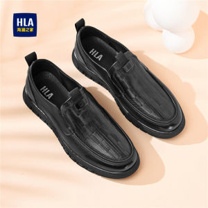 HLA | Leather Loafers Men Spring Summer Casual Driving Shoes
