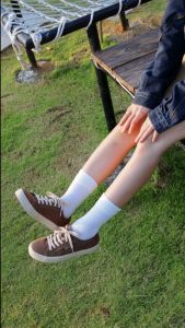 Giày Sneaker Vải Canvas Nam Nữ E18 Chocolate Dincox