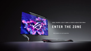 ASUS ROG Aura Monitor Light Bar ALB01 - Unique Asymmetrical Lighting Patented Clamp Magnetic Buckle Design Aura Sync