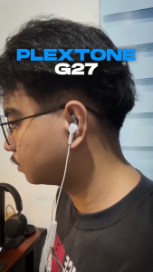 Plextone Earphone Gaming G27 In-Ear Headset Headphones dengan Mic untuk Pubg Mobile Legends
