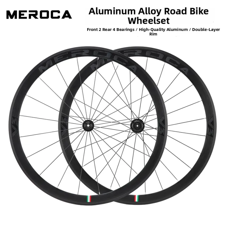 Meroca | Aluminum Rim Brake Wheelset 700C 40mm High Profile | Lazada PH