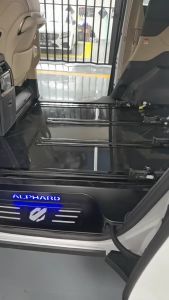 Toyota Alphard Vellfire AGH30 AGH40 AH40 LED Door Side Step Sill Plate Stainless Steel Door Side Sill Step Plate