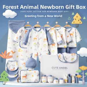 Cotton Baby Clothing Set for Summer and Autumn Gift