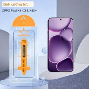 2 Chiếc OPPO Find X8 X8S X8S+ X8S Plus Kính Cường Lực Bảo Vệ Màn Hình Với Công Cụ Tự Động Lắp Đặt Phim Che Phủ Toàn Bộ Chống Vân Tay Độ Nét Cao
