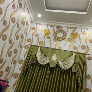 Wallpaper Stiker Dinding Motif Cakra Emas Ukuran 9m s/d 10m x 45cm