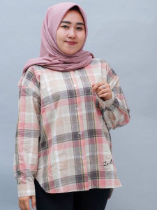 KEMEJA ZOLAQU TERBARU 2024 OVERSIZE JUMBO BAJU WANITA KEKINIAN HIJAB STYLE OFFICIAL STORE RESMI ZLQ