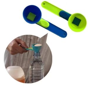 Durable PP Material Mess-Free Protein Powder Scoop - Sliding Funnel for Milk & Supplements Kitchen Gadget for All Occasions