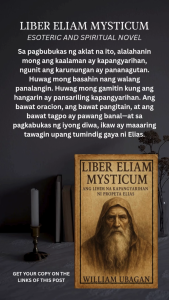 Liber Eliam Mysticum by William Ubagan l Tagalog Esoteric and Spiritual Novel l Pocketbook l Manual Guide for Spiritual Warrior