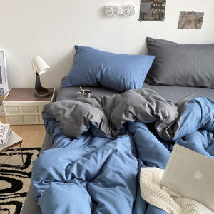 Dual Color Soft Washed Cotton Bedding Set