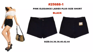 D-COM 0NLINE-High Quality High-waisted Ladies Plus size Denim Short. (34-44 waistline)
