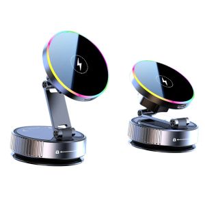 kebidumei | Giá Đỡ Điện Thoại Từ Tính Xoay 360 Độ Có Thể Gập Lại Kèm Đế Hút Chân Không Sạc Không Dây Đa Năng Dùng Được Cho Phòng Tập & Ô Tô