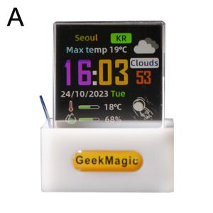 รถมินิคริสตัลสมาร์ท Companion WIFI นาฬิกาสีอากาศเดสก์ท็อปตกแต่ง DIY น่ารัก GIF ภาพเคลื่อนไหวอิเล็กทรอนิกส์อัลบั้มฟังก์ชั่น