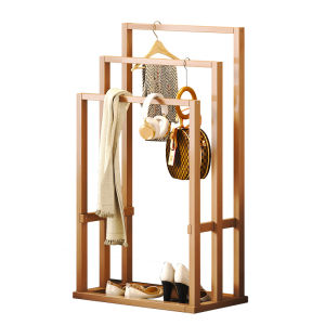 CHUJUN | Folding Bamboo Combination Clothes & Towel Rack