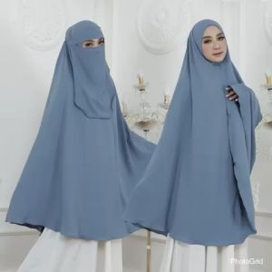 BISA COD Hijab Syari Jumbo Non Pet Kode FATIME 5-XL Bahan Kringkel Premiium By Ory AjeZas Collection