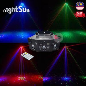 Nightsun 12 eyes Fan-Shaped Laser rain Dye Laser Light
