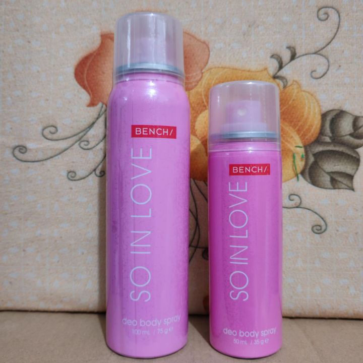 bench body spray SO IN LOVE / TICKLED PINK / BARE MO NOT 100ml