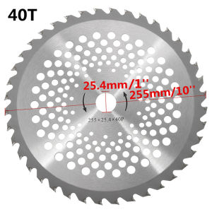 10 Inches 40T Teeth Trimmer Blade Carbide Circular Grass Cutter Blade Garden Tools