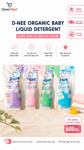 Nước Giặt D-nee Cho Bé Thái Lan Túi Có Vòi 1300ml-Nước Giặt Xả Organic Dịu Nhẹ Cho Da Sơ Sinh Đủ Màu